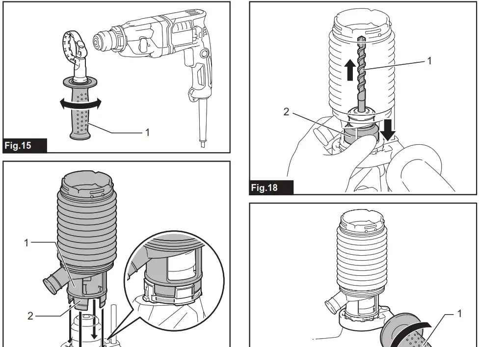 MAKITA HR1840 Rotary Hammer - overview 6