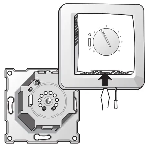 Danfoss ECtemp 531 Electric Thermostat - Open the thermostat