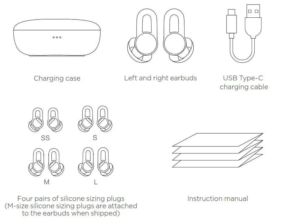 AMAZFIT Earbuds - Contenido del paquete