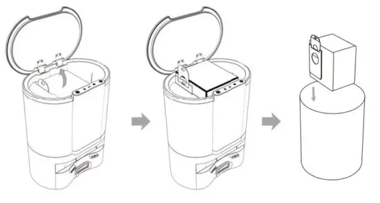 FIG 30 CLEANING THE CHARGING DOCK WITH DUST EXTRACTION UNIT.JPG