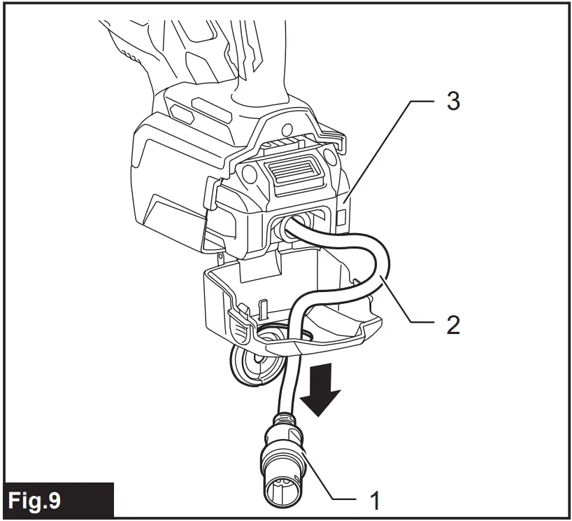 makita VR001G Cordless Concrete Vibrator - fig 10