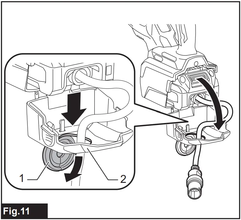 makita VR001G Cordless Concrete Vibrator - fig 12