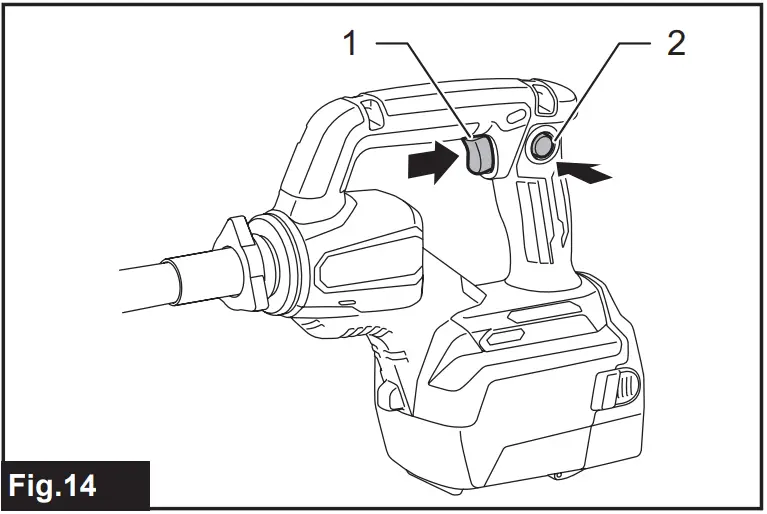 makita VR001G Cordless Concrete Vibrator - fig 15