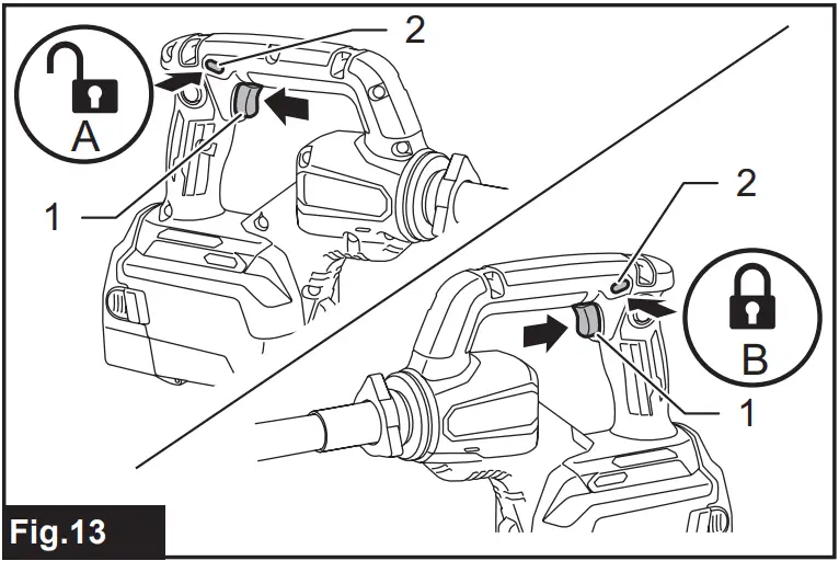 makita VR001G Cordless Concrete Vibrator - fig 17