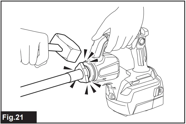 makita VR001G Cordless Concrete Vibrator - fig 24