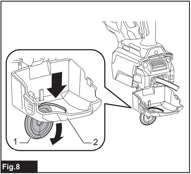 makita VR001G Cordless Concrete Vibrator - fig 8