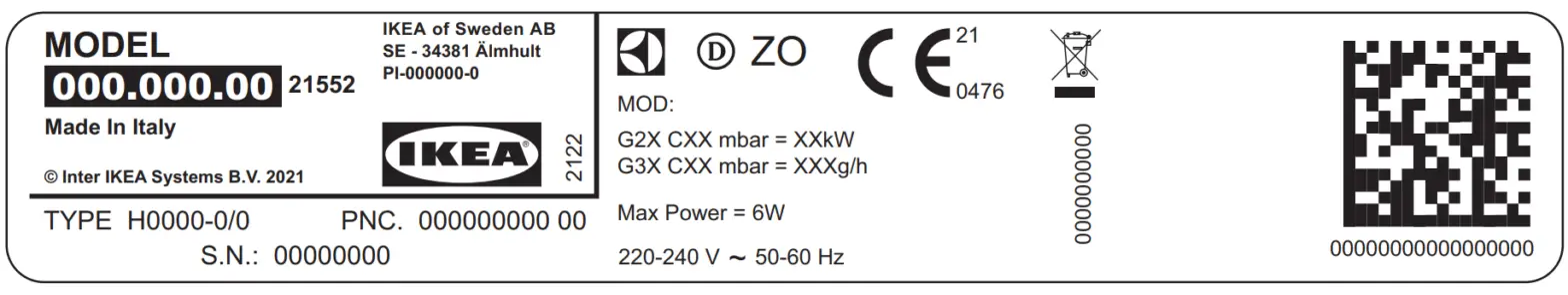 IKEA 805 234 39 Vasastan Gas Hob - fig 3
