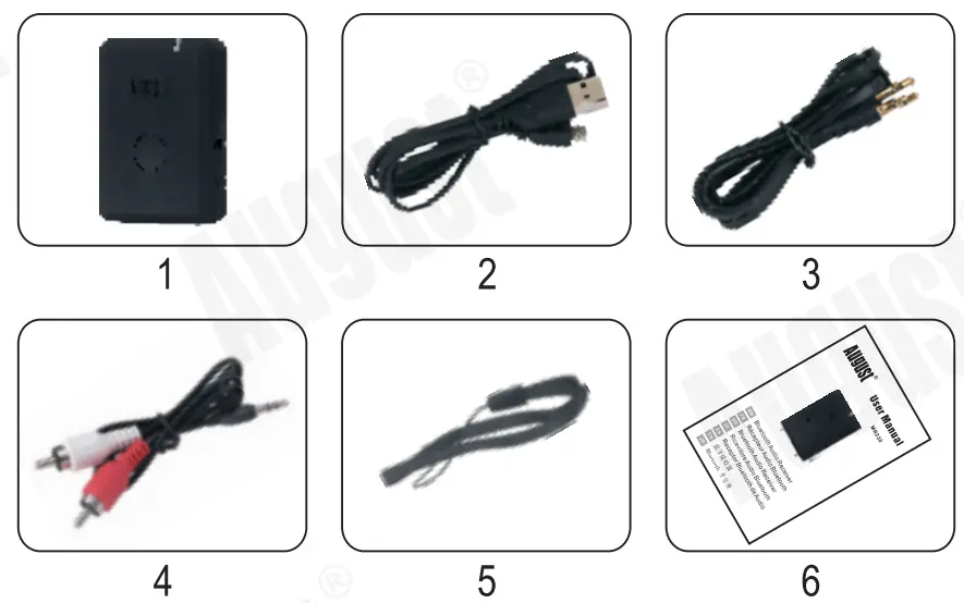 August bluetooth audio Receiver - BOX CONTENCE