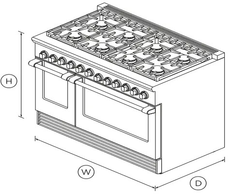 FISHER PAYKEL RDV2-488-N_N 48 Inch 8 Burners Dual Fuel Range-fig2