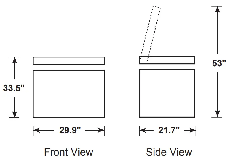 GE APPLIANCES FCM5STWW Manual Defrost Chest Freezer - AIR CLEARANCE