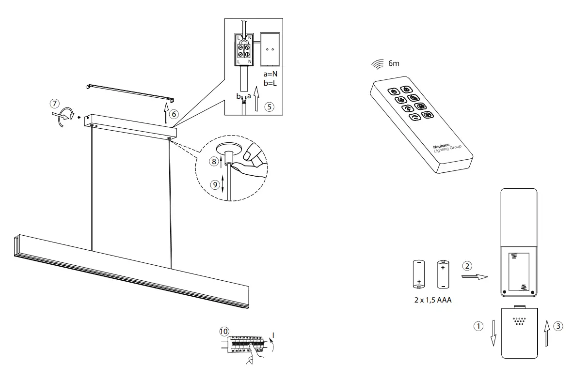 Paul-Neuhaus-PALMA-Gray-LED-Pendant-Lamp-FIG4