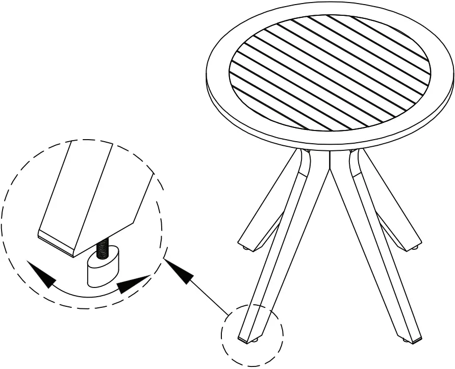 Habitat Austin Oak Round 4 Seater Dining Table - FIG 8