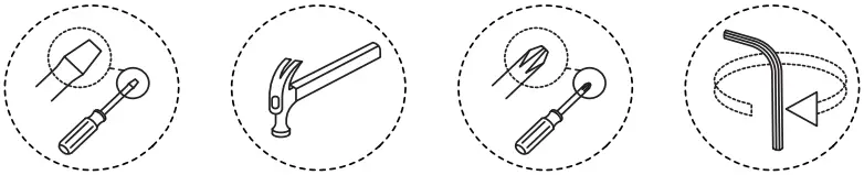 Habitat Austin Oak Round 4 Seater Dining Table - ICON 1