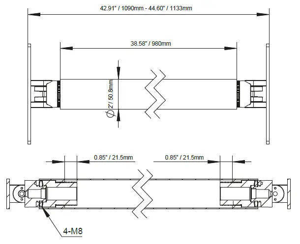 HYDRO DS18 JL-TUBE Mounting Tube FIG 1