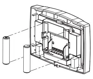 Honeywell RTH2410 Programmable Thermostat User Manual - Battery replacement