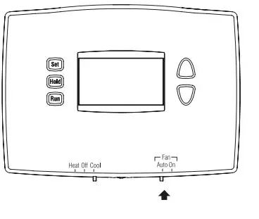 Honeywell RTH2410 Programmable Thermostat User Manual - Fan switch (Auto & On)