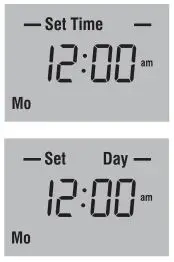 Honeywell RTH2410 Programmable Thermostat User Manual - Set Time