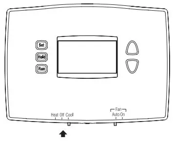 Honeywell RTH2410 Programmable Thermostat User Manual - System switch (Heat&Cool)