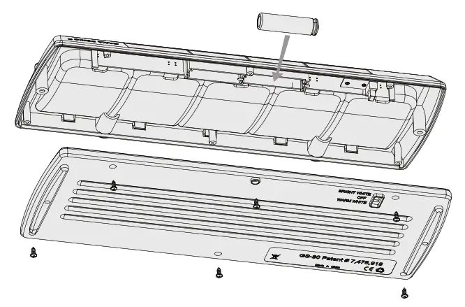 GAMA SONIC 80i90081 Solar Address Sign WITH Dual Color LEDS - lamp1