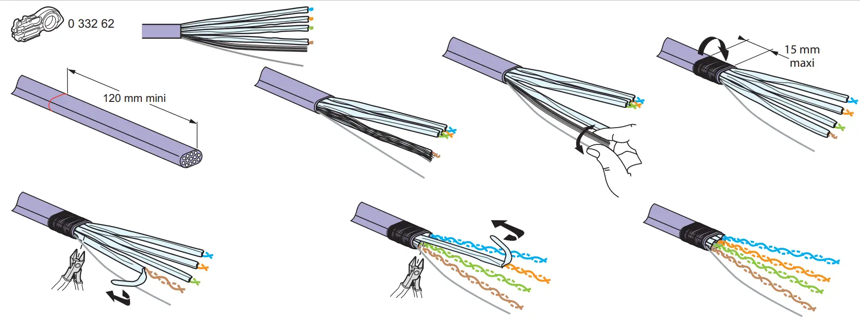 legrand RJ 45 High Density Connectors - Grade 3 TV