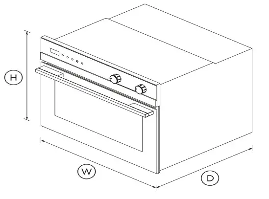 OB60NC7CEX1 60cm Oven User Guide - Depth