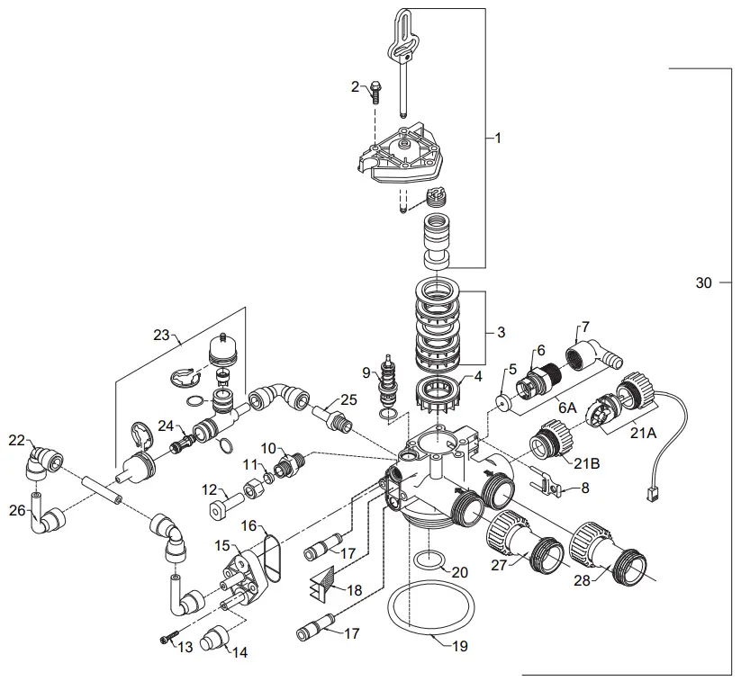 WaterSoft CF10-3 Centuri Iron Sulfur Filter System - Fig 15