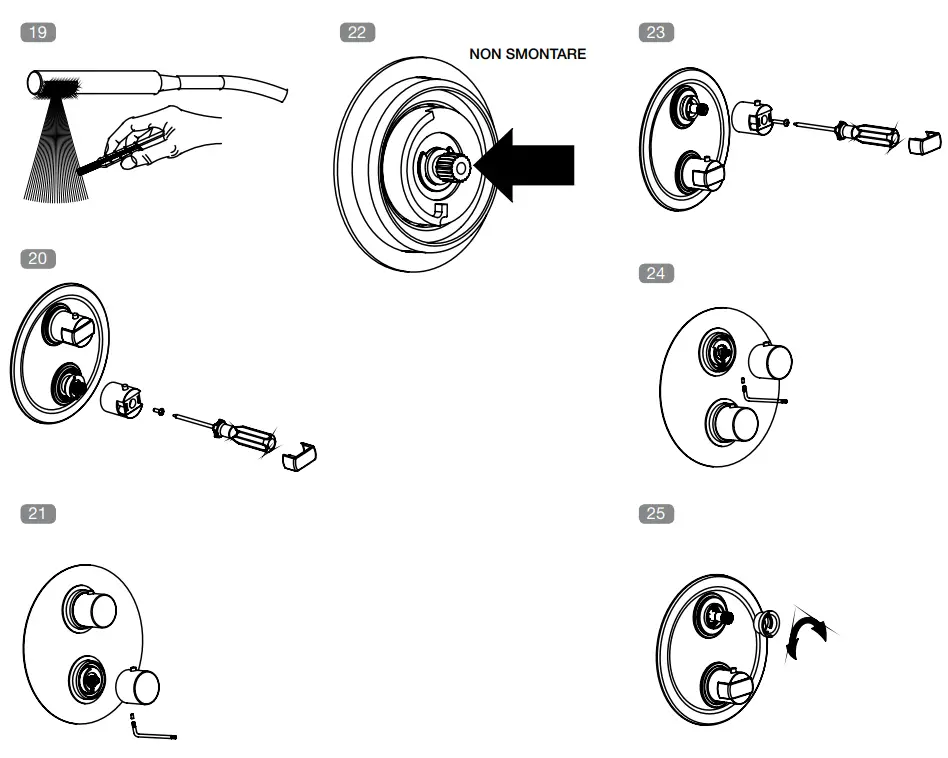 sapho MR67161 Thermostatic Exposed Mixer - CARTRIDGE