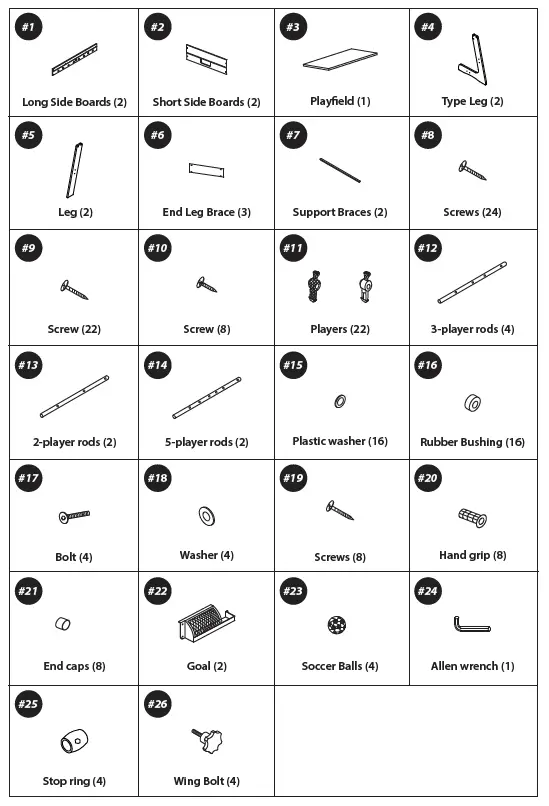 serenelife SLFSBLFD10A 48 Inch Competition Sized Foldable Foosball Table 1
