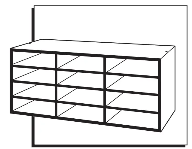 ULINE Wood Mail Sorter -