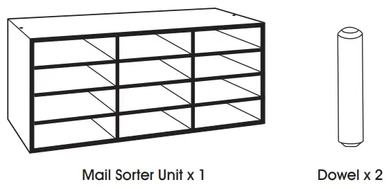 ULINE Wood Mail Sorter - PARTS