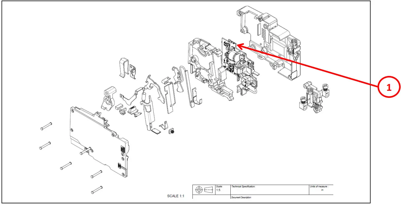 Schneider Electric Mini Circuit Breaker QO, 15A, 1 pole, 120VAC - Figure 1