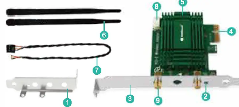 FebSmart AX3000 6 PCIE Wireless Network Adapter 1
