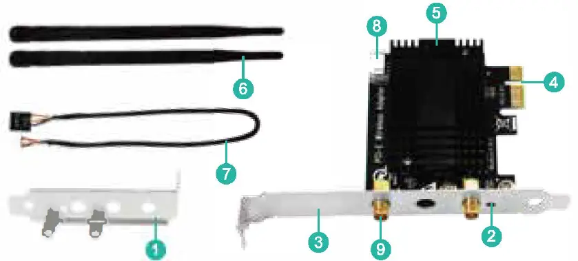 FebSmart AX3000 6 PCIE Wireless Network Adapter 2