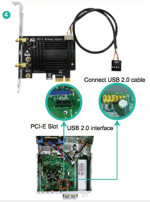 FebSmart AX3000 6 PCIE Wireless Network Adapter 4
