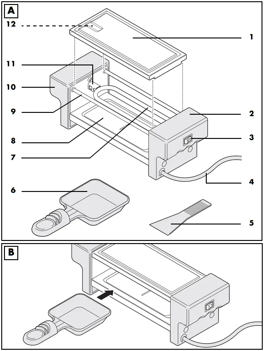 SWITCHON SORGS 350 A1 Raclette Grill - Figure 1