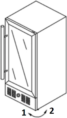 Avallon ABR152S - Leveling the Refrigerator