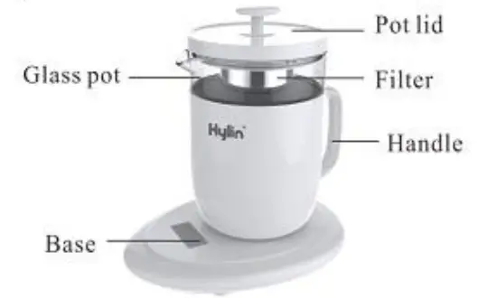 Kylin-AU-K1050-Glass-Kettle-with-Tea-Infuser-500ml-fig-2