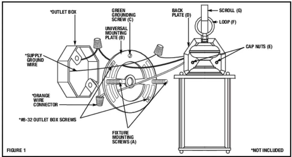 Sea Gull Lighting HC-231 Jamestowne 1-Light 11 25-in Black Outdoor Wall Light - fig 1