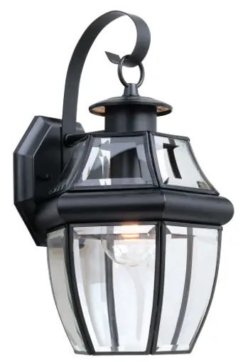 Sea Gull Lighting HC-231 Jamestowne 1-Light 11 25-in Black Outdoor Wall Light