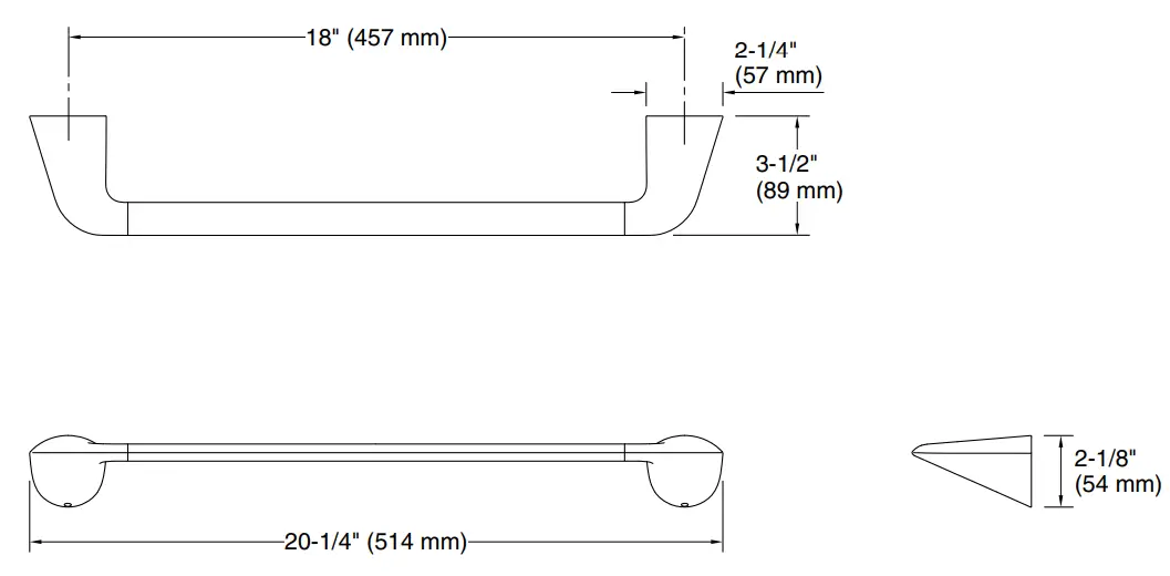 KOHLER K-R31182 Avail 18 Inch Towel Ba - fig