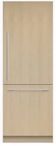 FISHER PAYKEL RS7621WRUK1 Integrated Refrigerator Freezer 76.2cm Ice and Water-