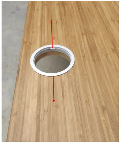 UpDown Desk Pair of Metal Cable Hole Desk Grommets - Figure 2