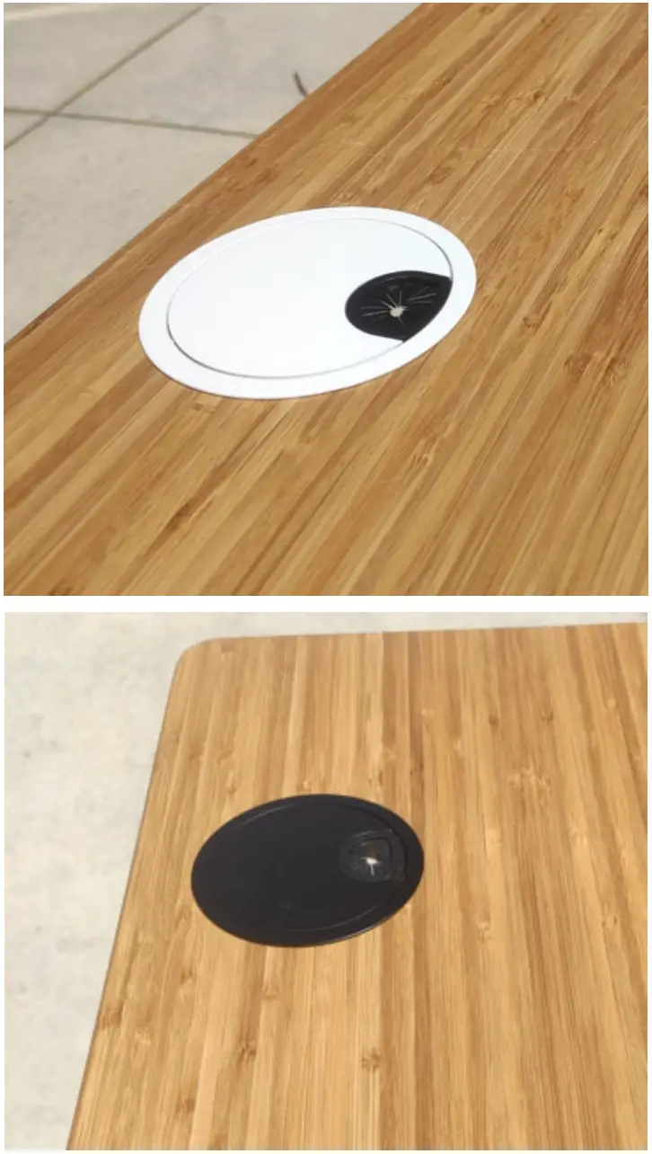 UpDown Desk Pair of Metal Cable Hole Desk Grommets - Figure 4