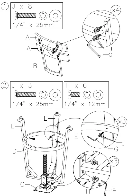 ASHLEY D334-124 Bar and Game Room Lesterton Counter 4
