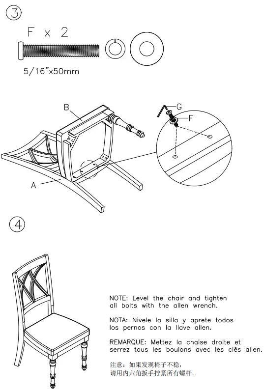 ASHLEY D722-01 Lanceyard Dining Chair 3