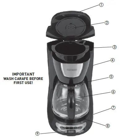 Black & Decker DCM100B Coffeemaker fig-1