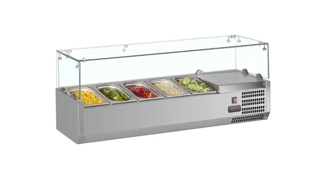 Casselin Csap514 Commercial Table Top Saladette Display Fridge Salad Bar Instruction Manual