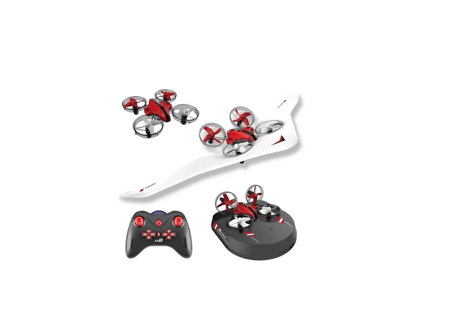 Jupiter Creations 17018 Rc Drone With Glider And Hovercraft Mode Instruction Manual