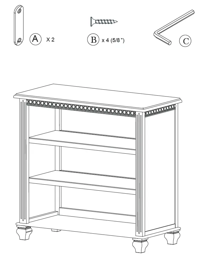 evolur-AI-868-ASS-01-Madison-Mini-Hutch-Bookcase-fig-3
