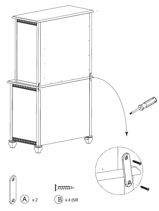 evolur-AI-868-ASS-01-Madison-Mini-Hutch-Bookcase-fig-5